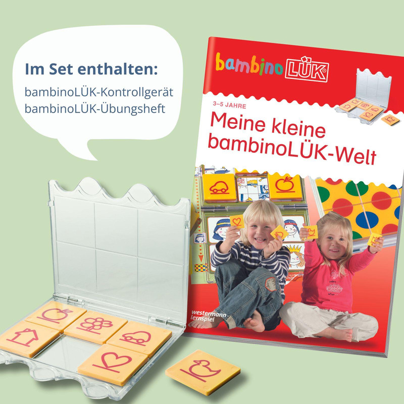 bambinoLÜK Set Meine kleine Welt, Heft inkl. Kontrollgerät, ab 2 Jahre