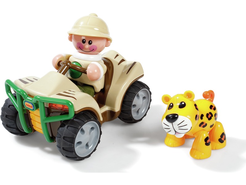 Spielfiguren-Set Quad mit Figur und Leopard, ab 1 Jahr