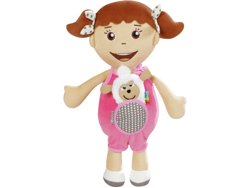 Emotionspuppe Baby Camille aus Stoff mit Kuscheltier, ab 0 Jahren