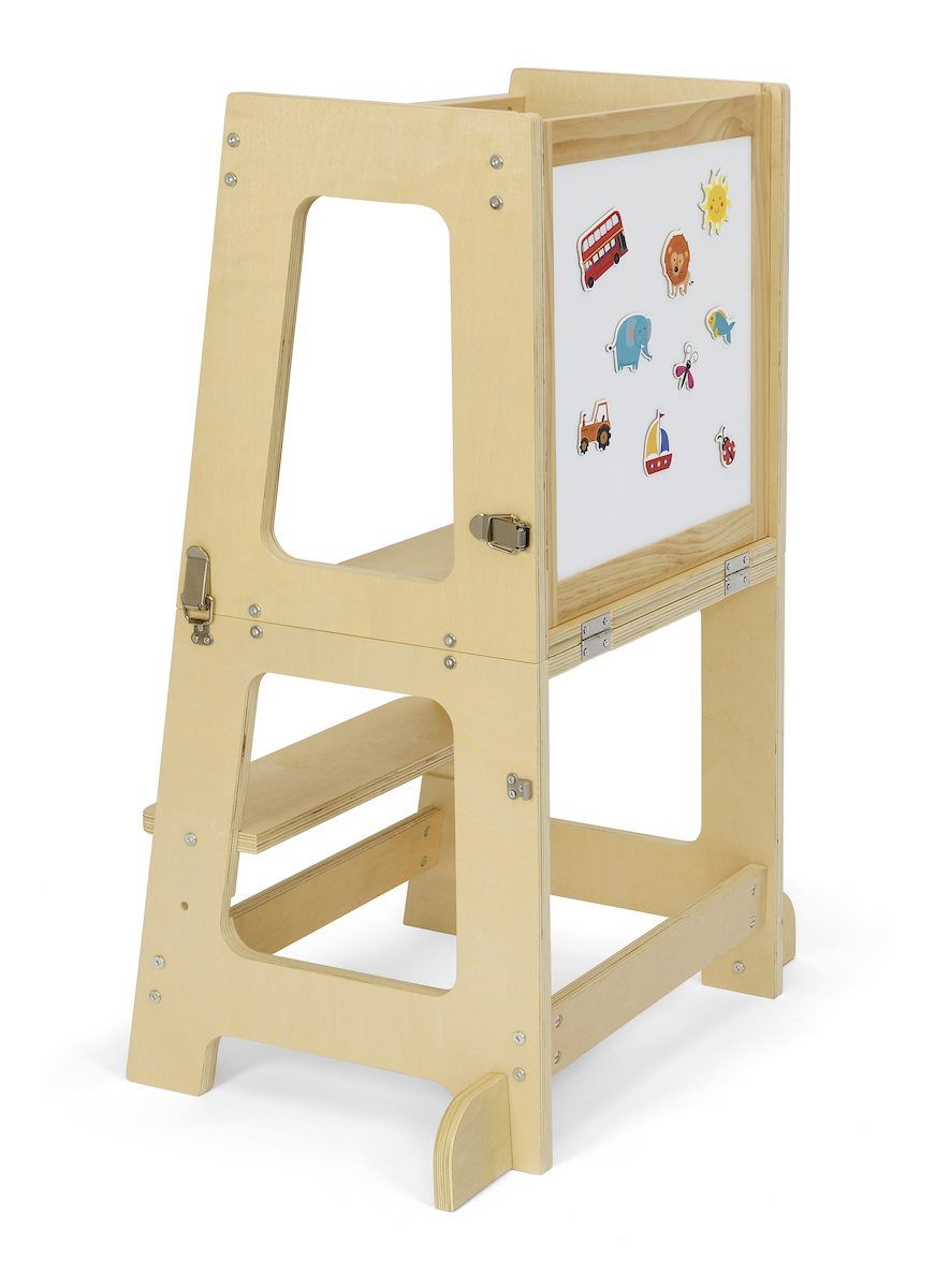 Lernturm First Tools 3-in-1 aus Birkensperrholz, natur