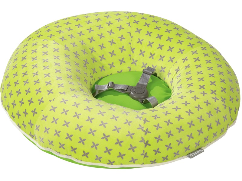 Babykissen Kuschelnest mit Gurt und Samtbezug, Ø 65 cm, ab 0 Jahren, elfenbein