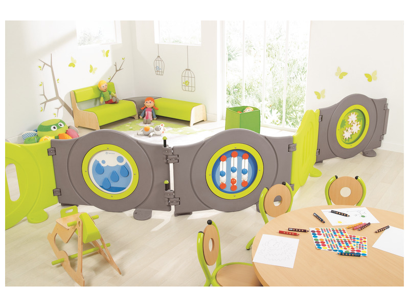 Sitzmöbel Silva Ecksitz aus Schaumstoff, Länge 49 cm, Sitzhöhe 25 cm, hellgrün
