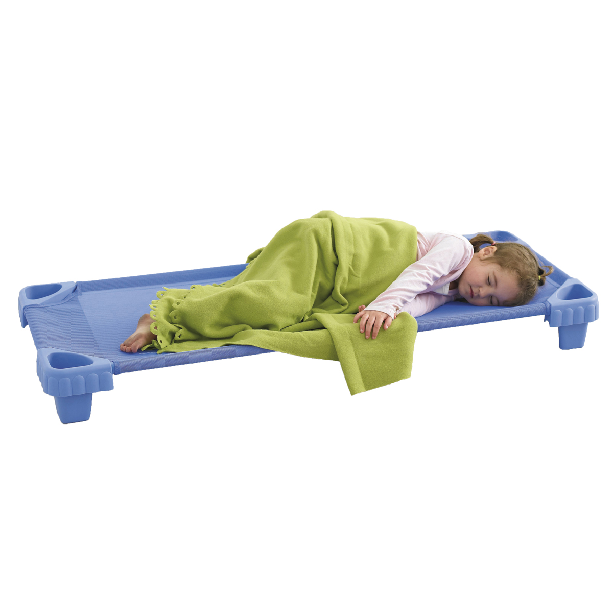 Kinderliege 130 x 54 cm, stapelbar, belastbar bis 50 kg, geeignet ab 1,5 Jahre