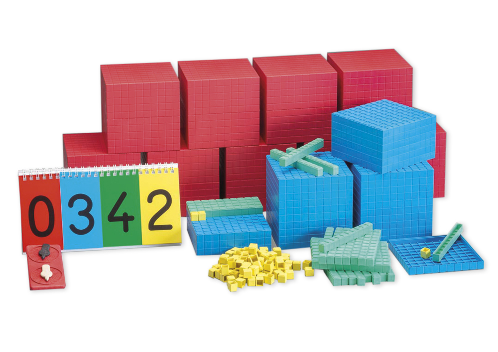 Dienes-Dezimal-Rechensatz Klassensatz XL, 198-tlg., im Karton