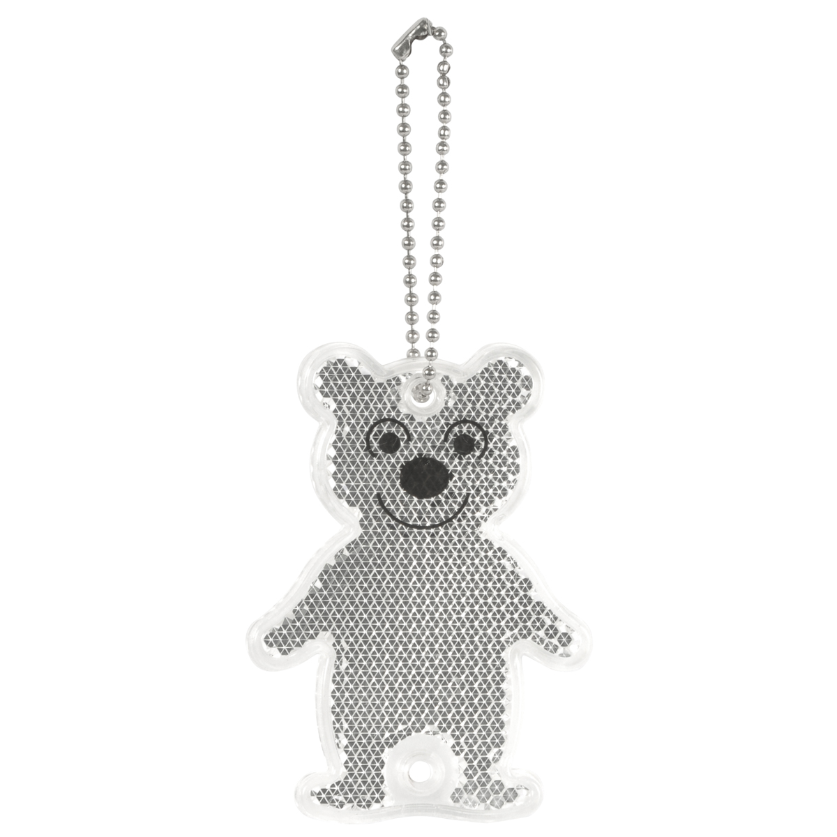 Reflektorbär mit Kette, EN13356 geprüft, 7 x 5 cm, Sichtbarkeit, ab 3 Jahren