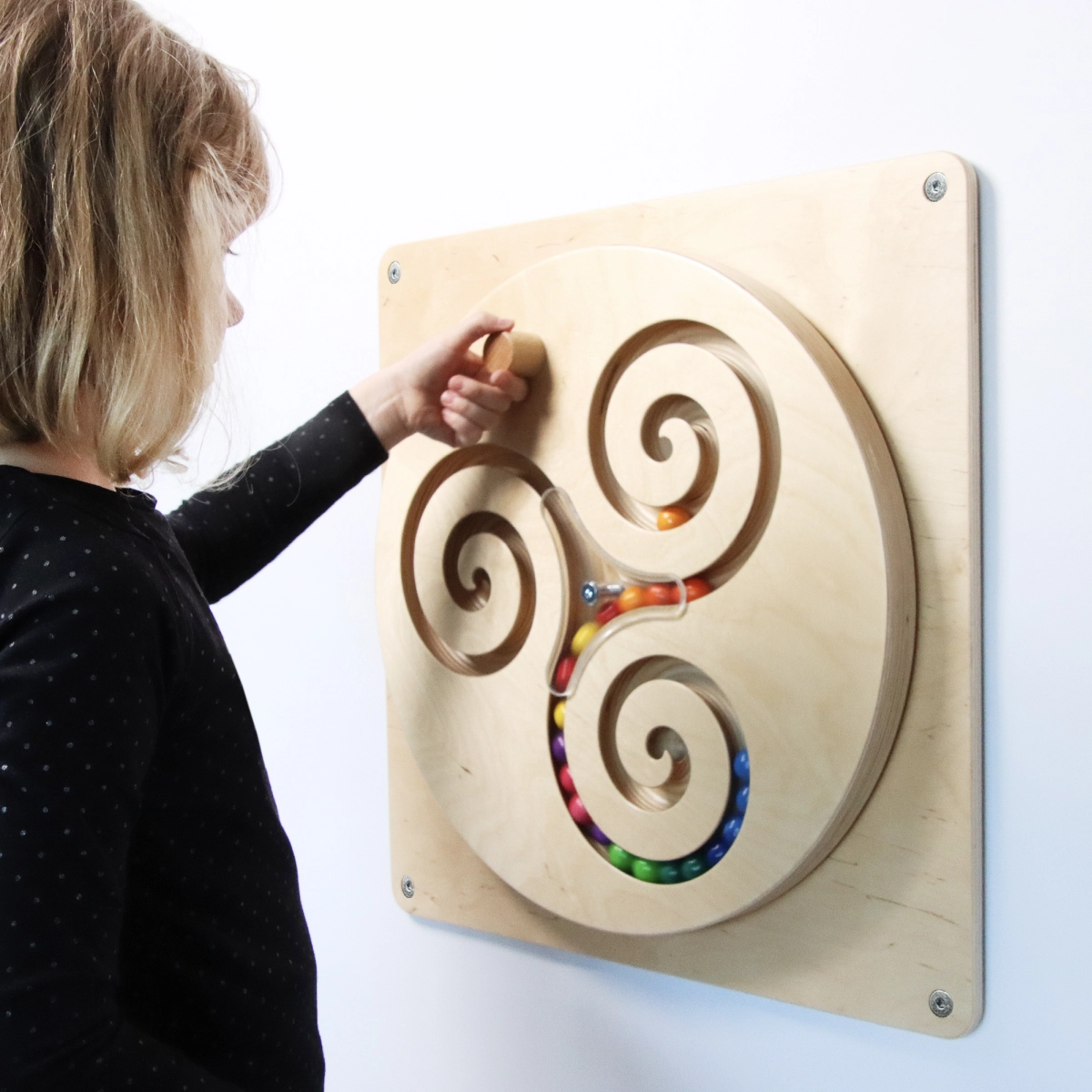 Wandspiel Kugelwirbel - aus Holz, ab 36 Monaten