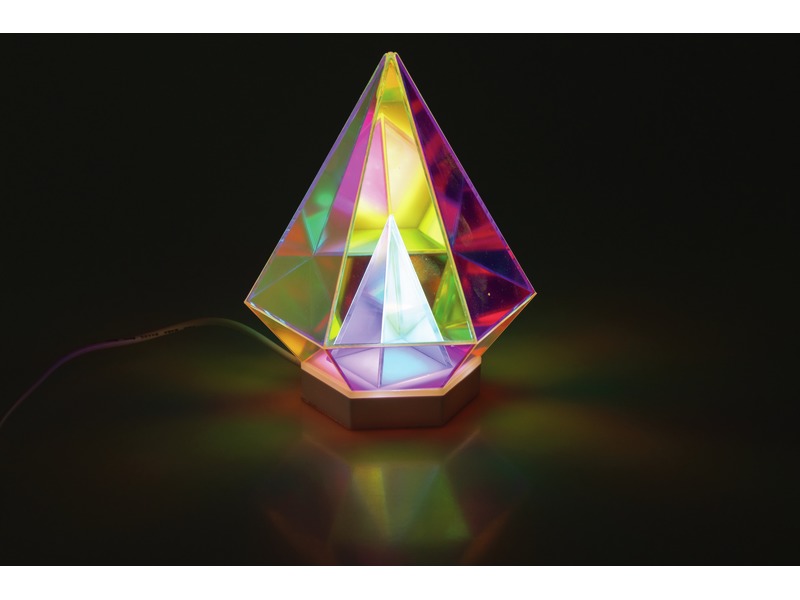 LED-Leuchtobjekt 3D-Diamant mit Lichtillusion für Sinnesräume, ab 3 Jahren