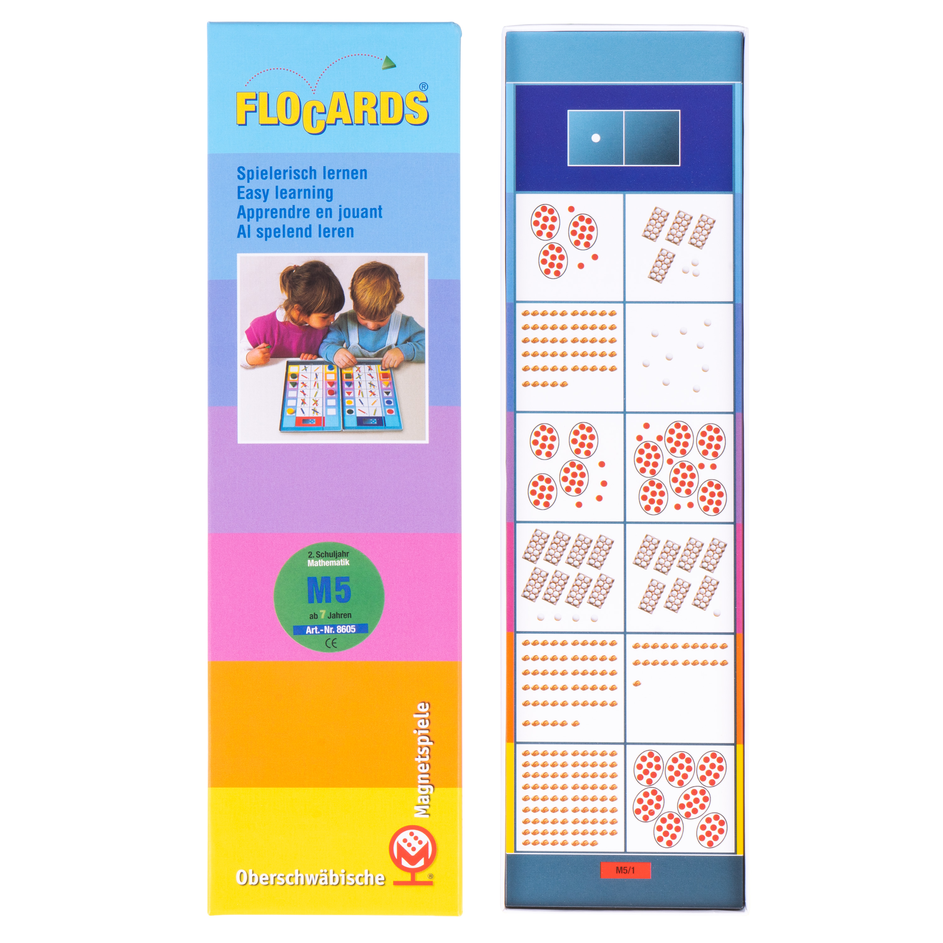 Lernkarten, Flocards Grundschule, Mathematik M5, Zahlenraum 100: Addition und Subtraktion, 24-teilig