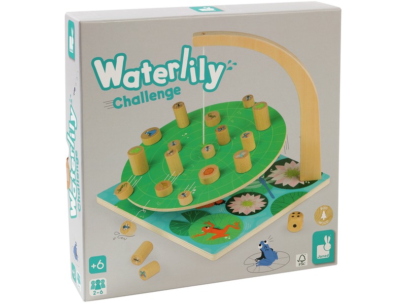 Geschicklichkeitsspiel Waterlily Challenge, 42 Spielfiguren, ab 6 Jahren