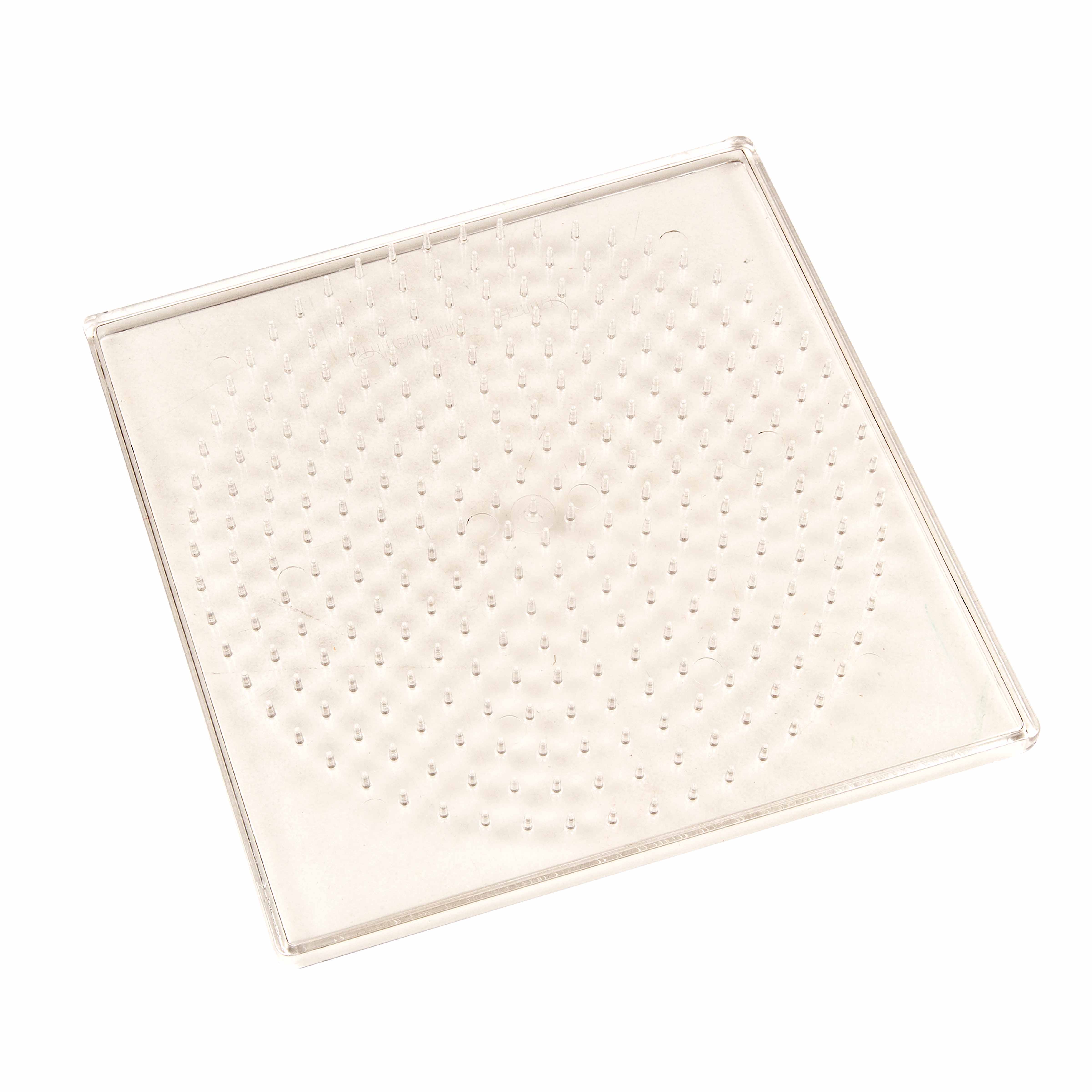 KRALO Perlenbrett transparent, Rundgitter, 20x20 cm