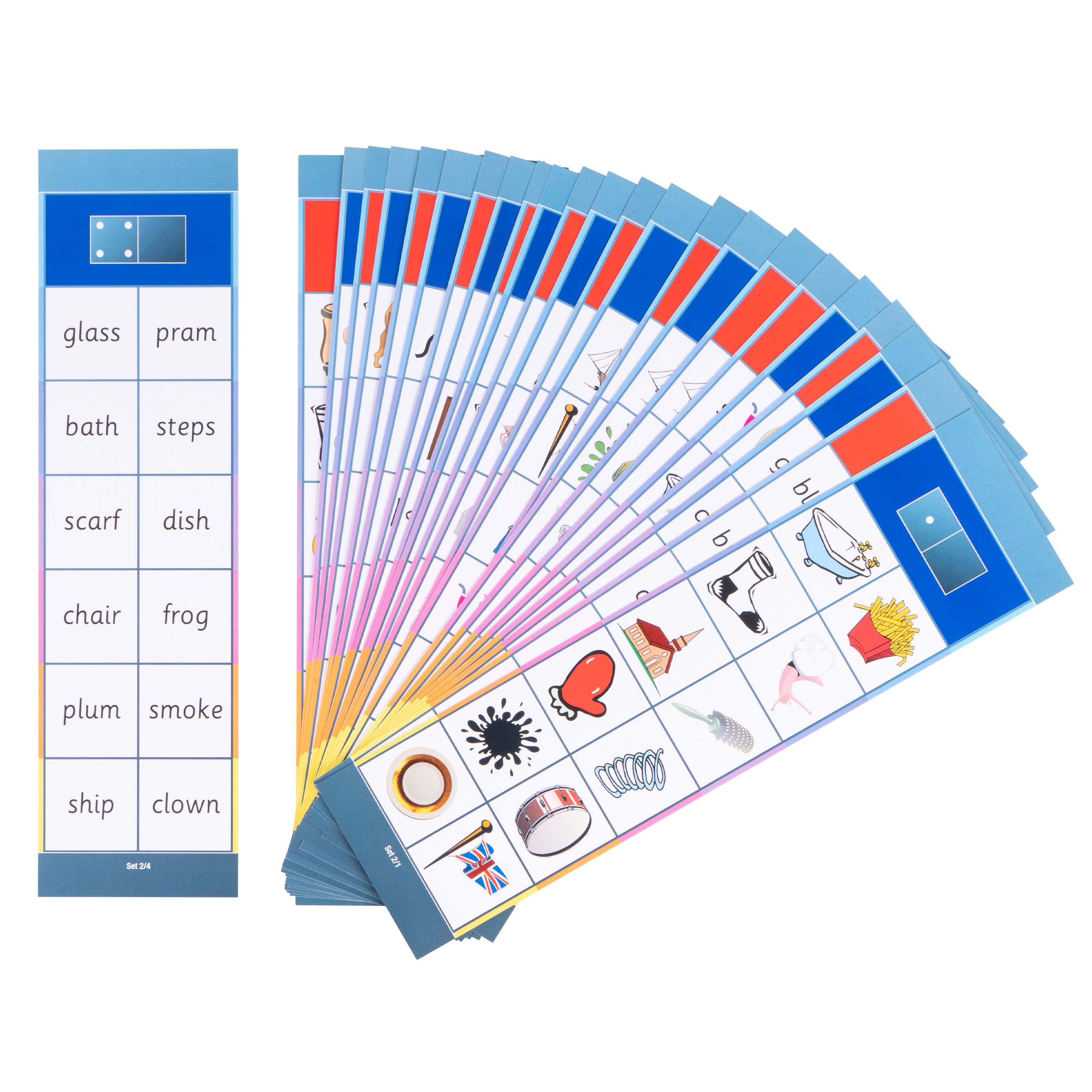 Lernkarten, Flocards Grundschule, Englisch E2, englische Version, 24-teilig