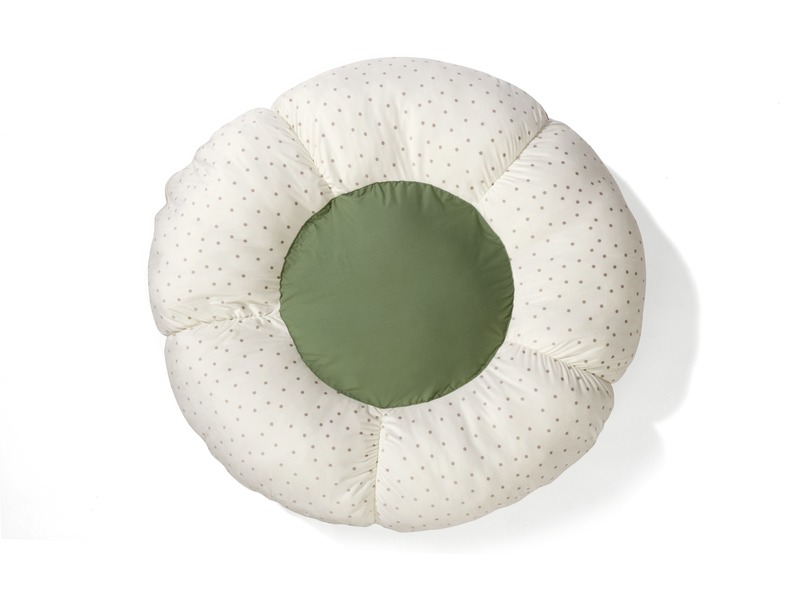 Babykissen Kuschelnest mit Samtbezug, Ø 120 cm, ab 0 Jahren, elfenbein