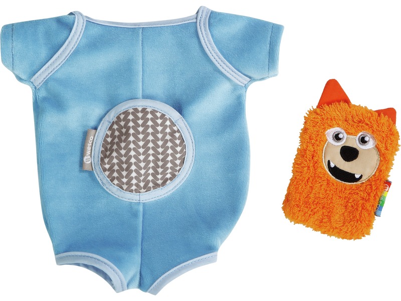 Emotionspuppe Baby Oscar aus Stoff mit Kuscheltier, ab 0 Jahren