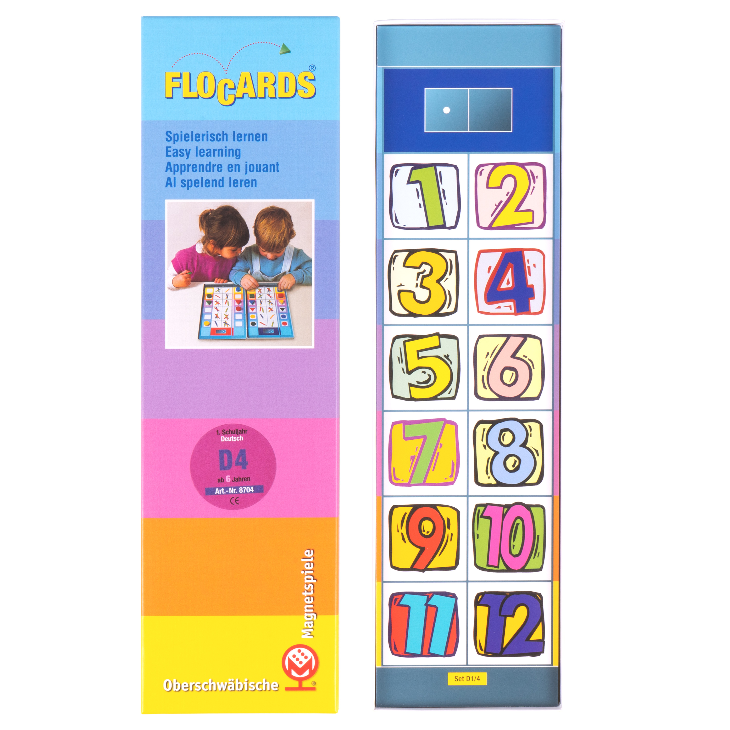 Lernkarten, Flocards Grundschule, Deutsch D4, Wortarten, 24-teilig