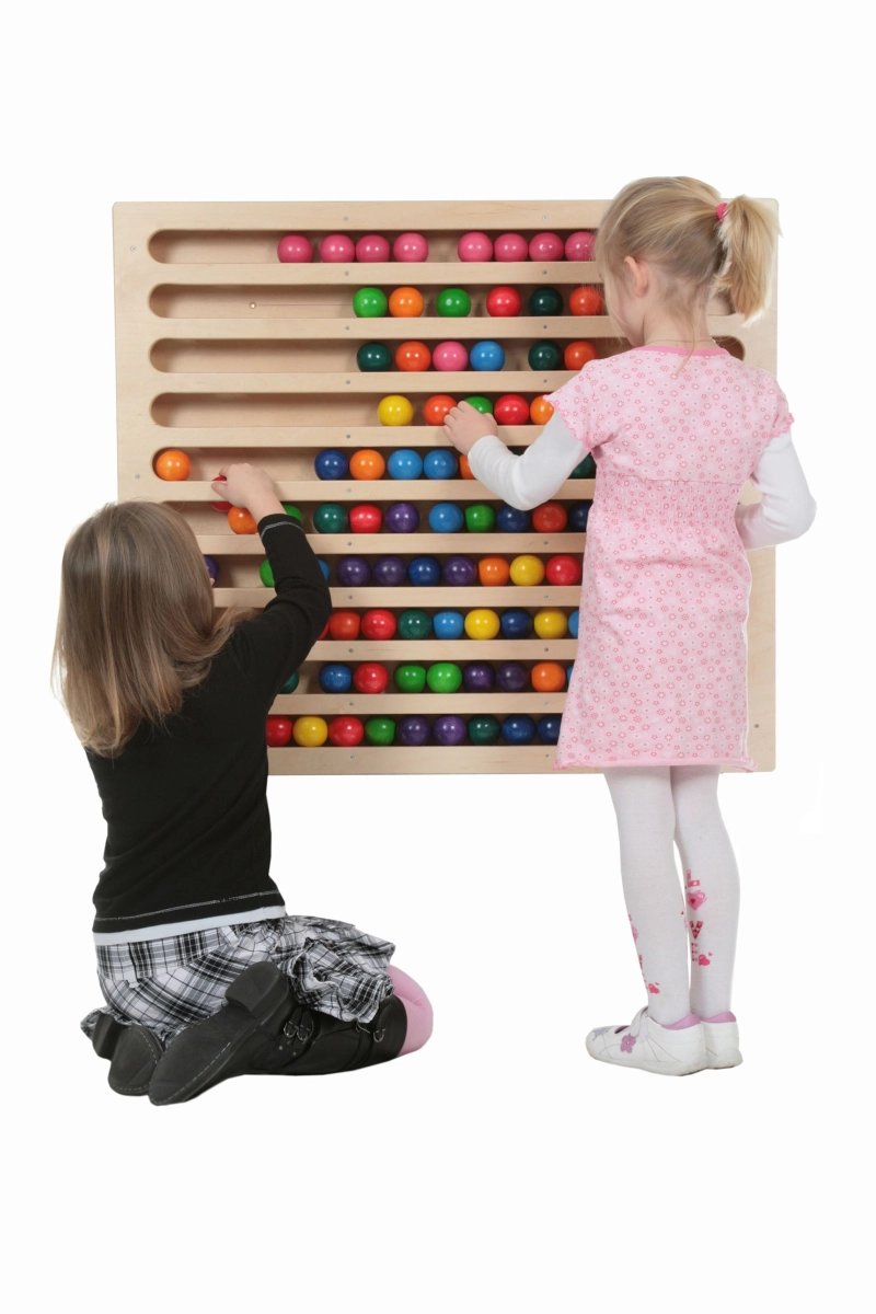 Wand-Rechenmaschine - 10-teilig, aus Sperrholz, Wandspiel, ab 24 Monaten
