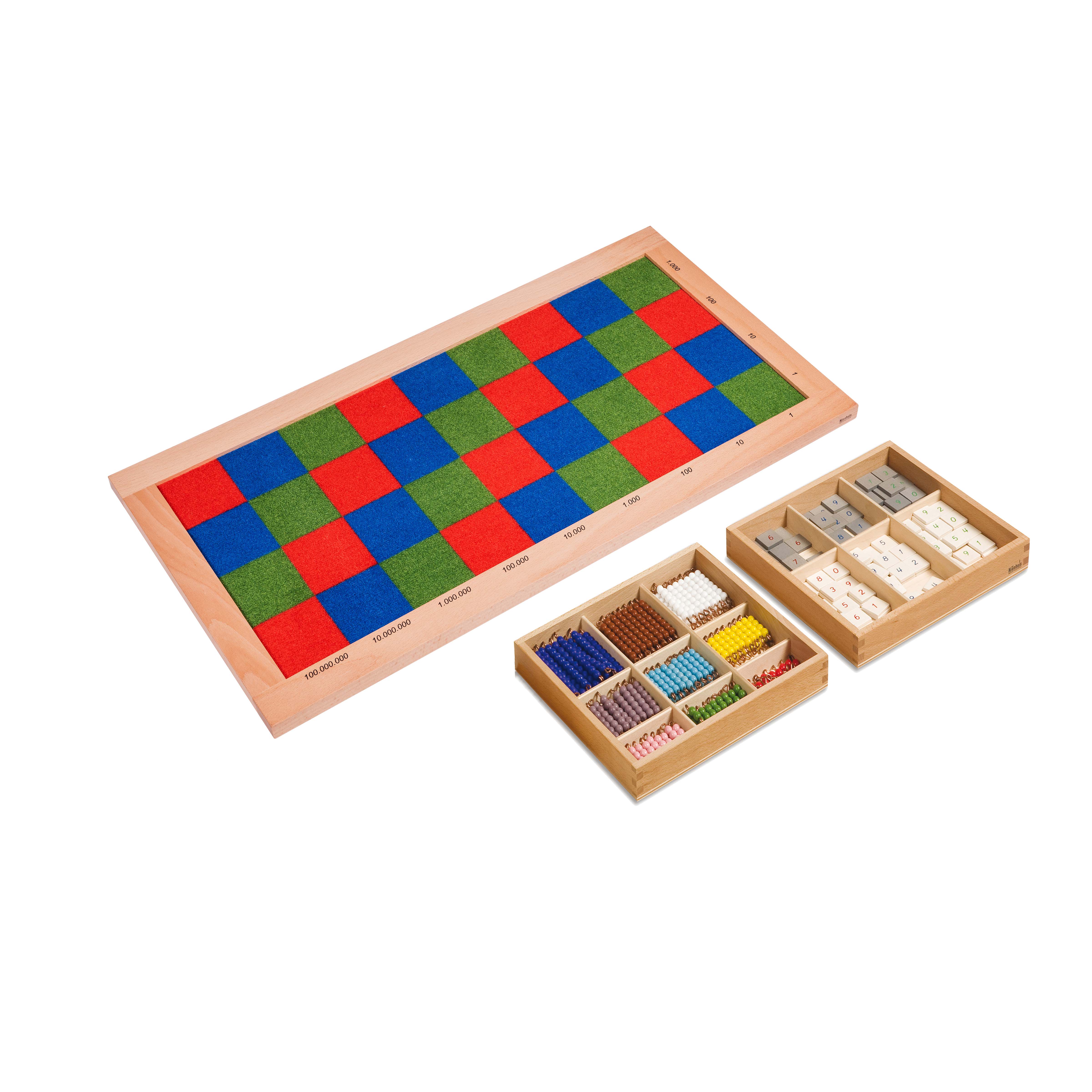 Großes Multiplikationsbrett - Montessori Mathematik