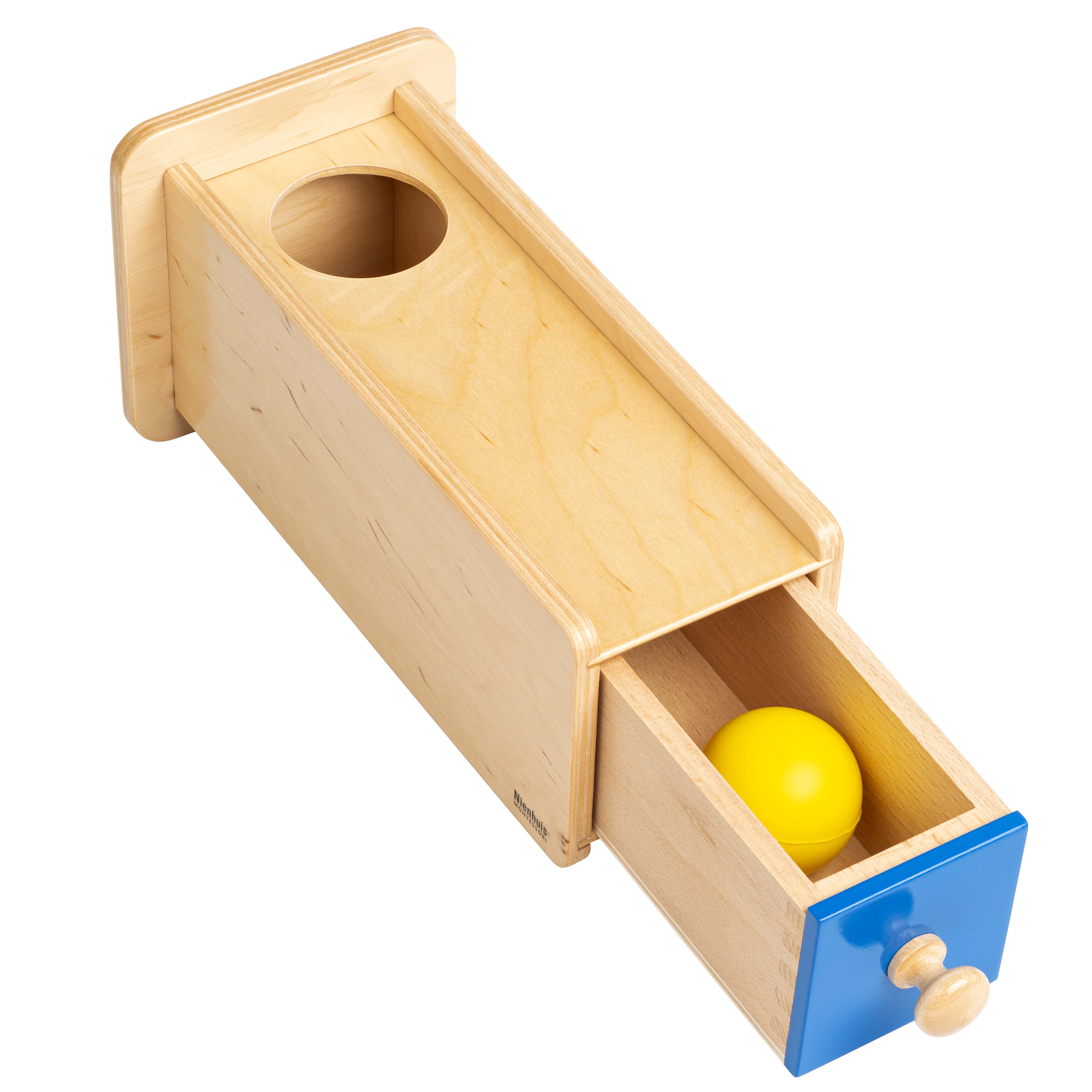 Holzkasten mit Schublade - Montessori Bewegung