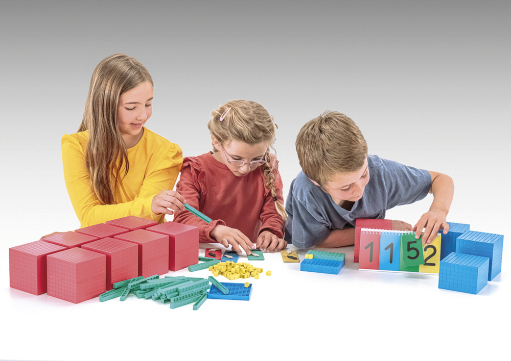 Dienes-Dezimal-Rechensatz Klassensatz XL, 198-tlg., im Karton