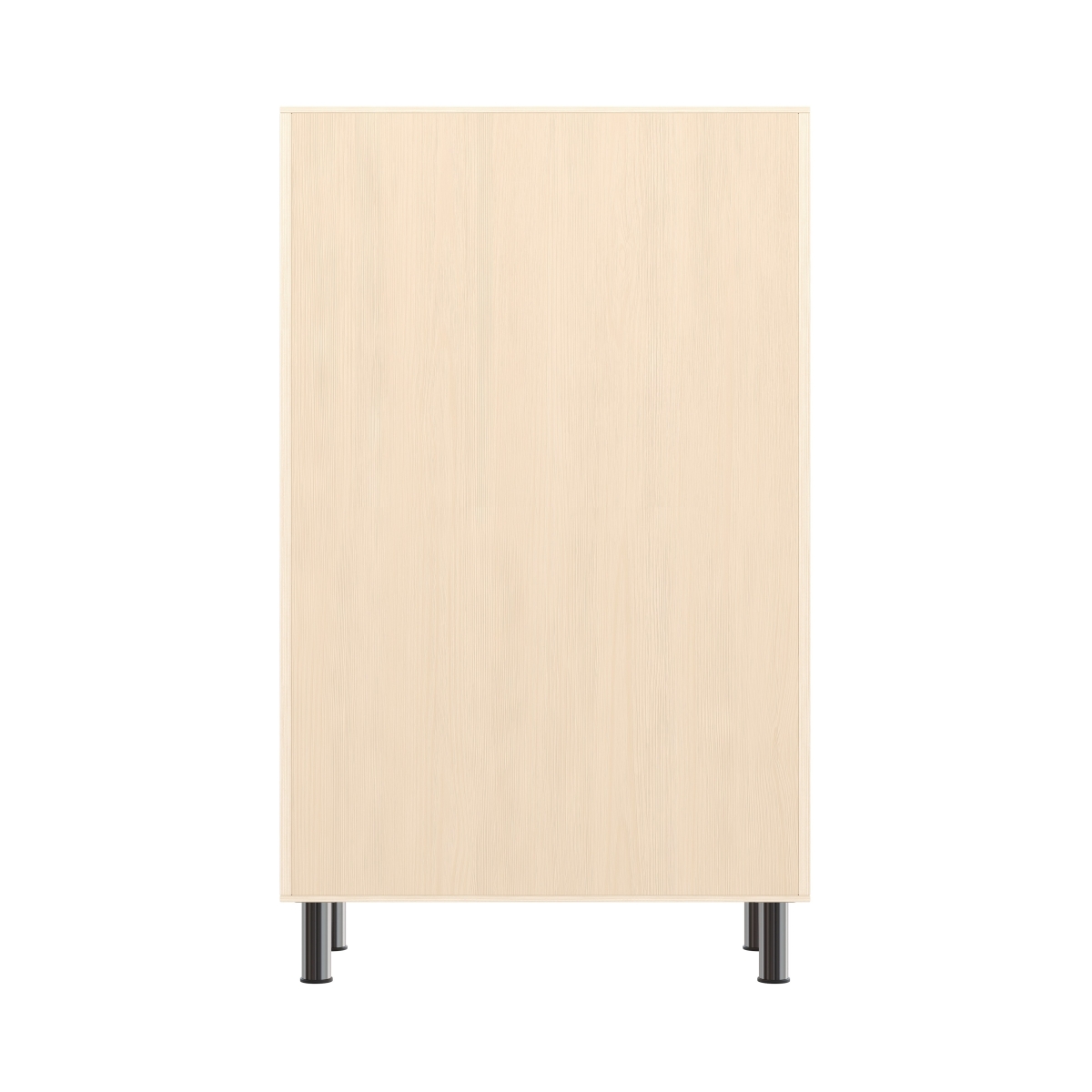 Regalschrank, mittelhoch, 2 Türen, mit höhenverstellbaren Füßen, 80x39x120 cm, Ahorn