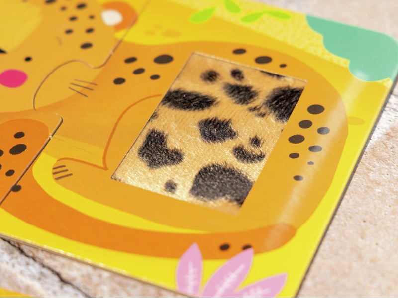 Tastpuzzles Wilde Tiere mit erhabenen Texturen, ab 2 Jahren