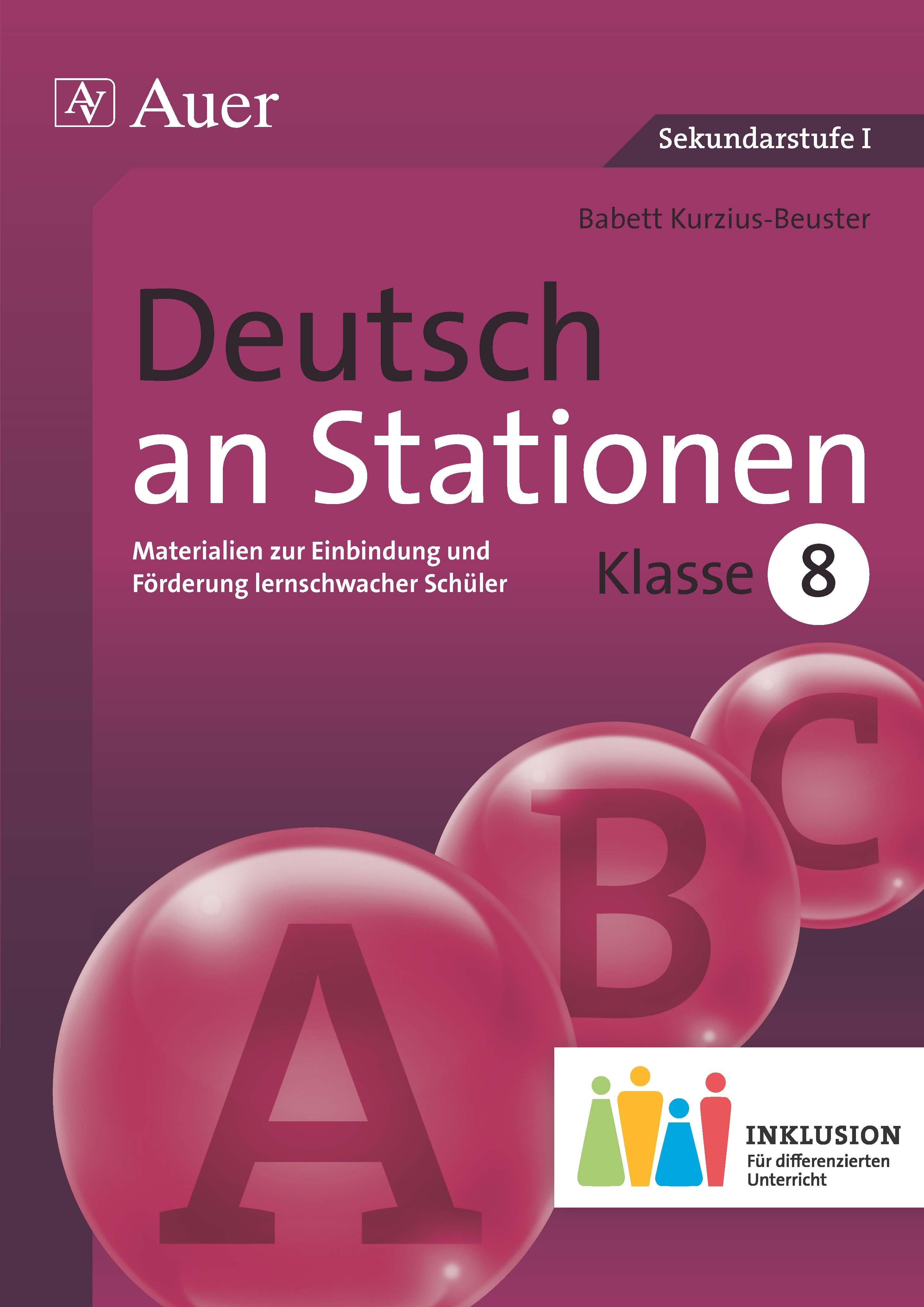 Deutsch an Stationen 8 Inklusion