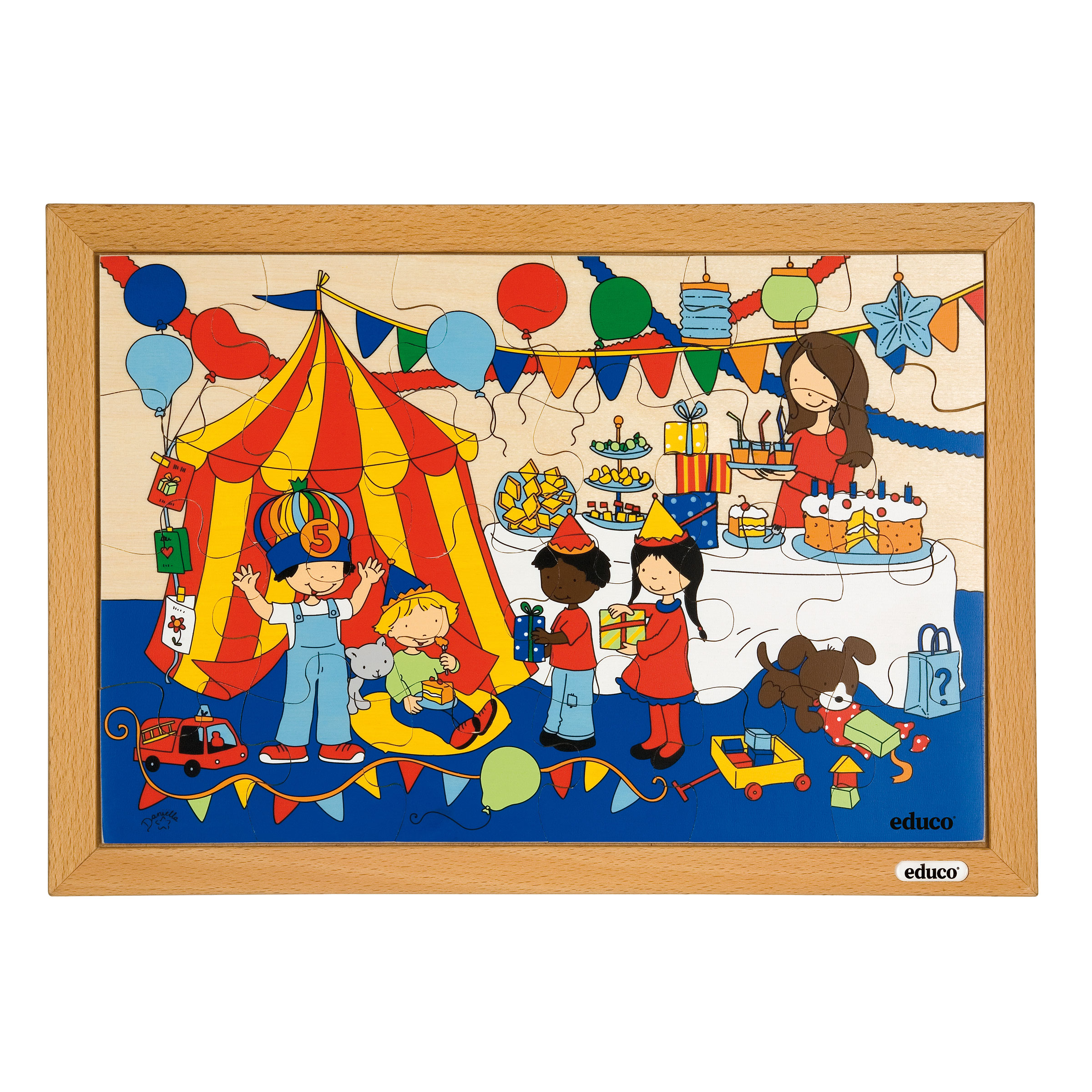 Puzzle Kinderfest, Geburtstagsfeier entdecken, ab 3 Jahre