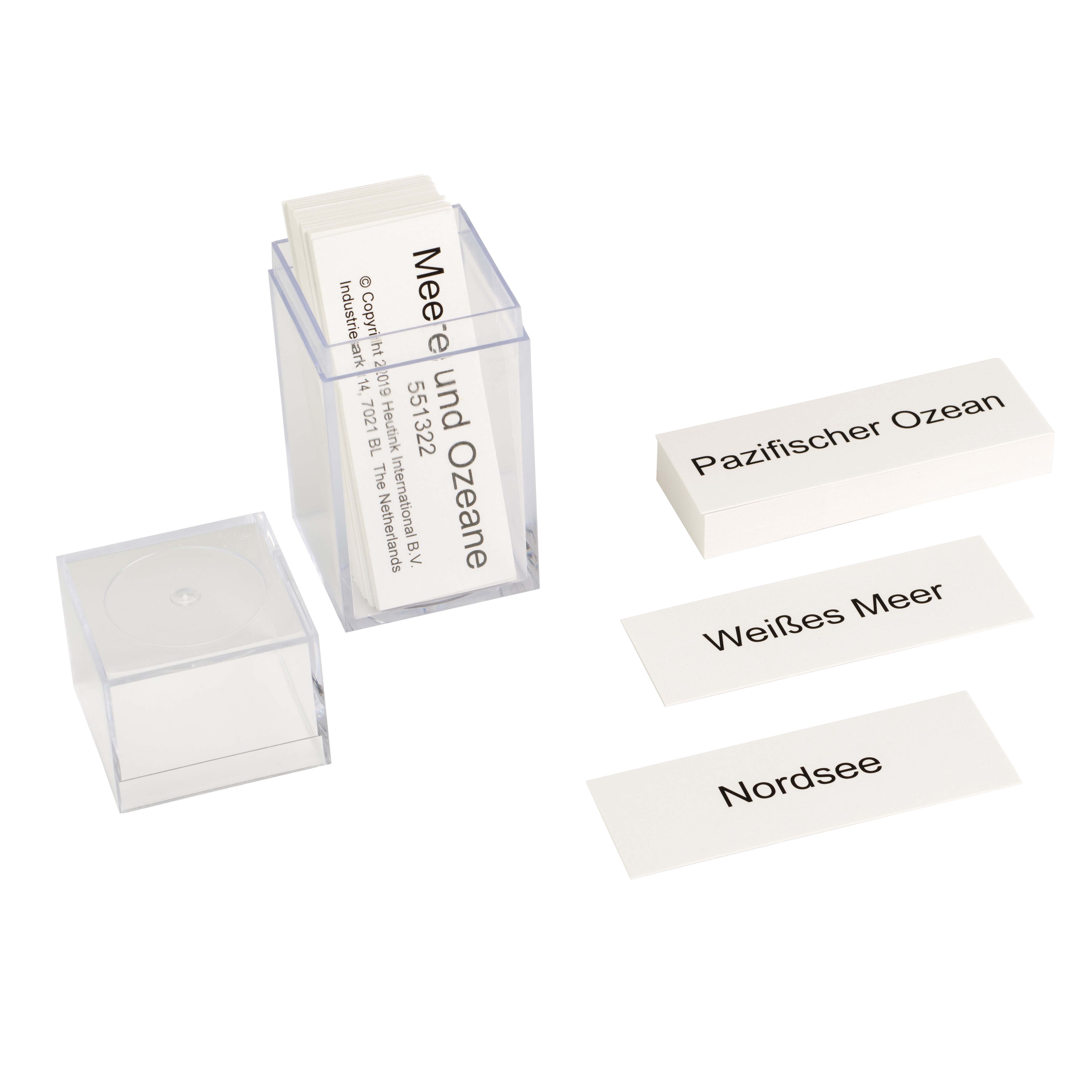 Namenkärtchen Meere und Ozeane - Montessori Geographie