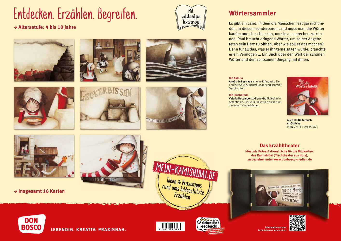 Kamishibai Bildkartenset - Die große Wörterfabrik, 4 bis 10 Jahre