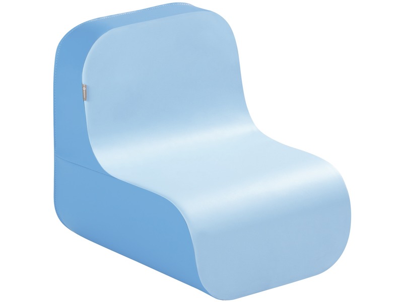 Bodensessel Tic Tac aus Schaumstoff, ab 18 Monaten, blau/hellblau
