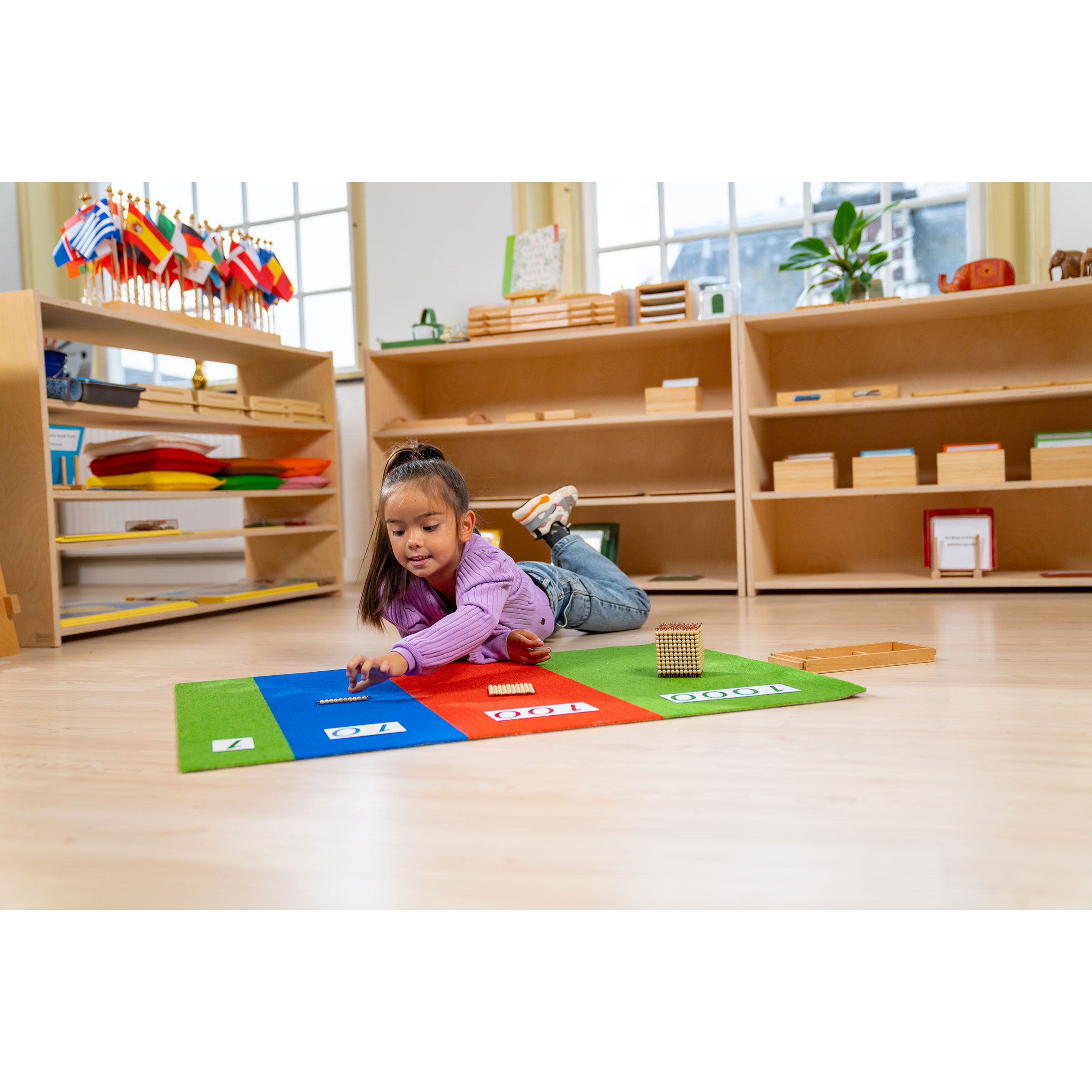 Stellenwertteppich - Montessori Mathematik