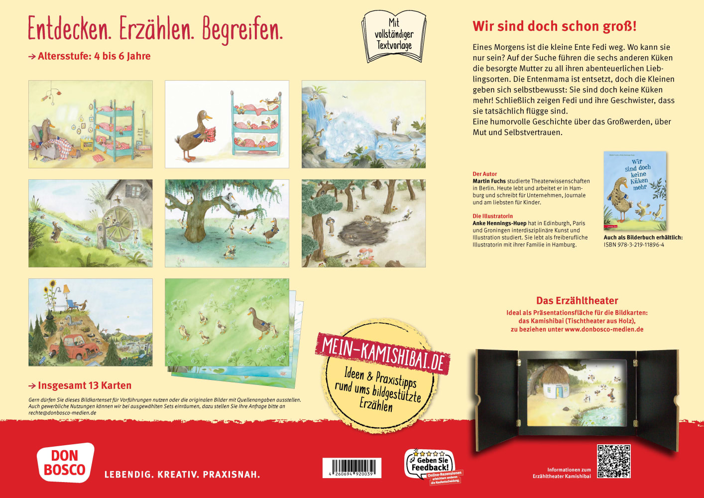 Wir sind doch keine Küken mehr. Kamishibai Bildkartenset, 4-6 Jahre