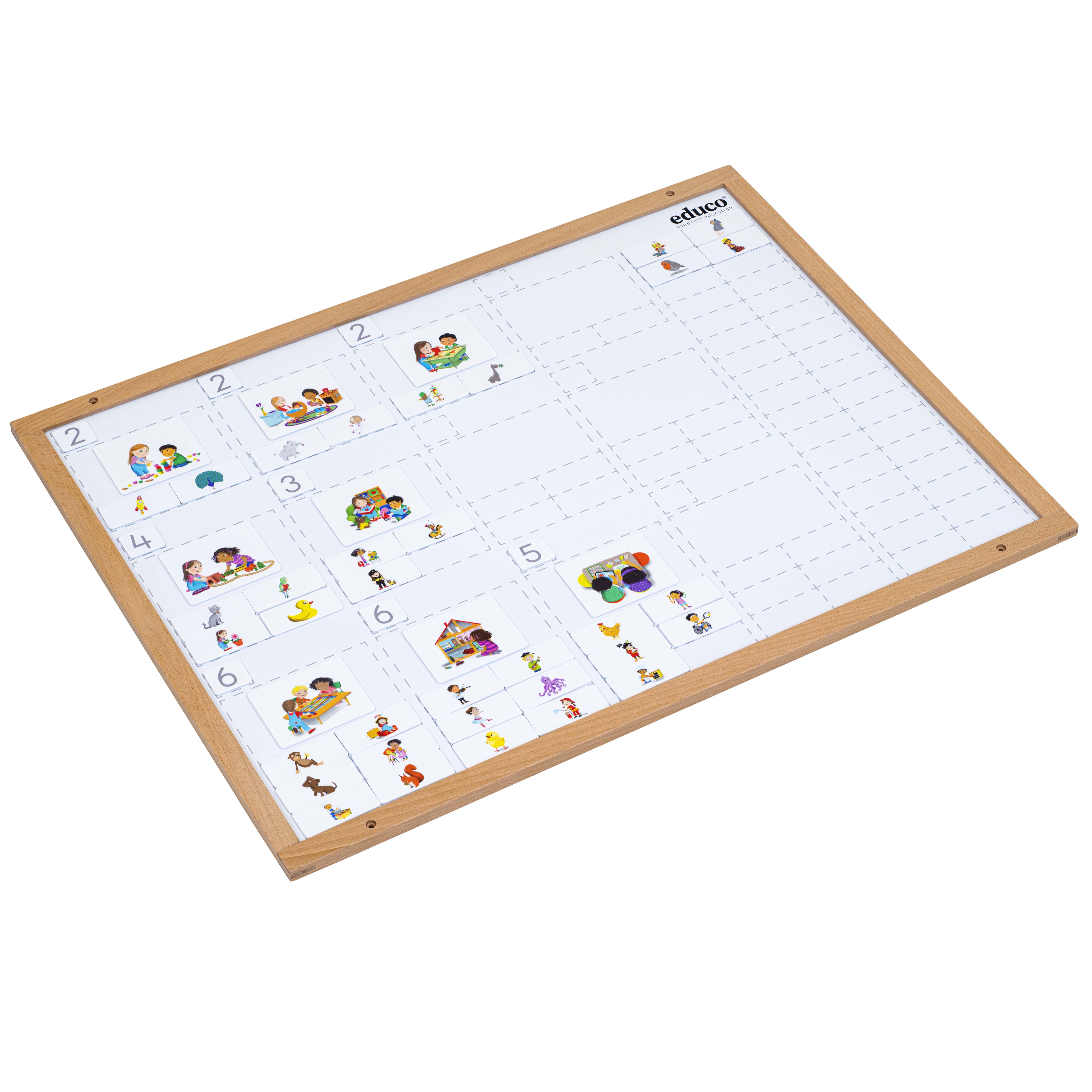 Plantafel Metall – Beschreibbares Whiteboard, 80x60 cm
