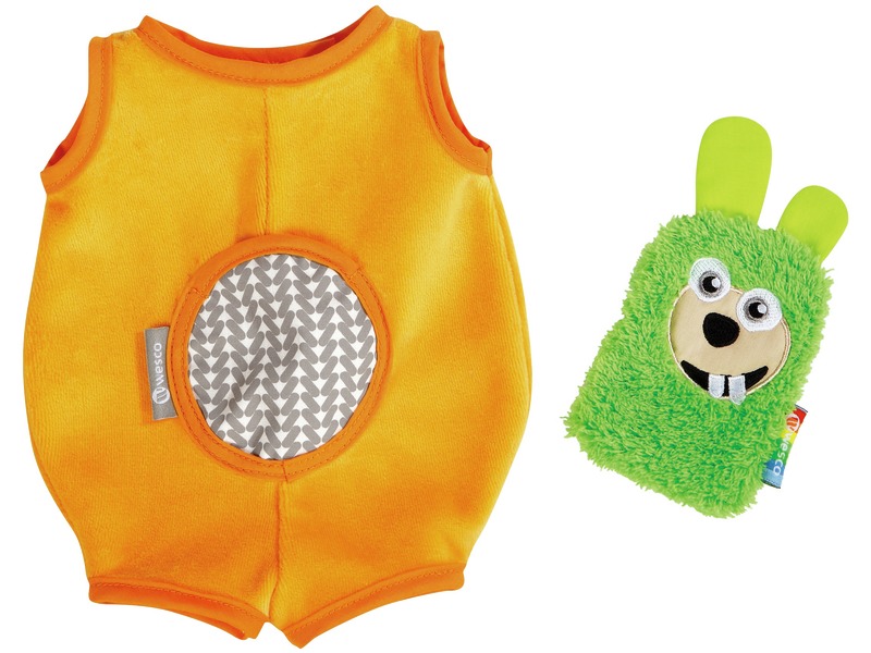 Stoffpuppe Emotion Baby Victor mit Kuscheltier zum Thema Gefühle, ab 0 Jahren