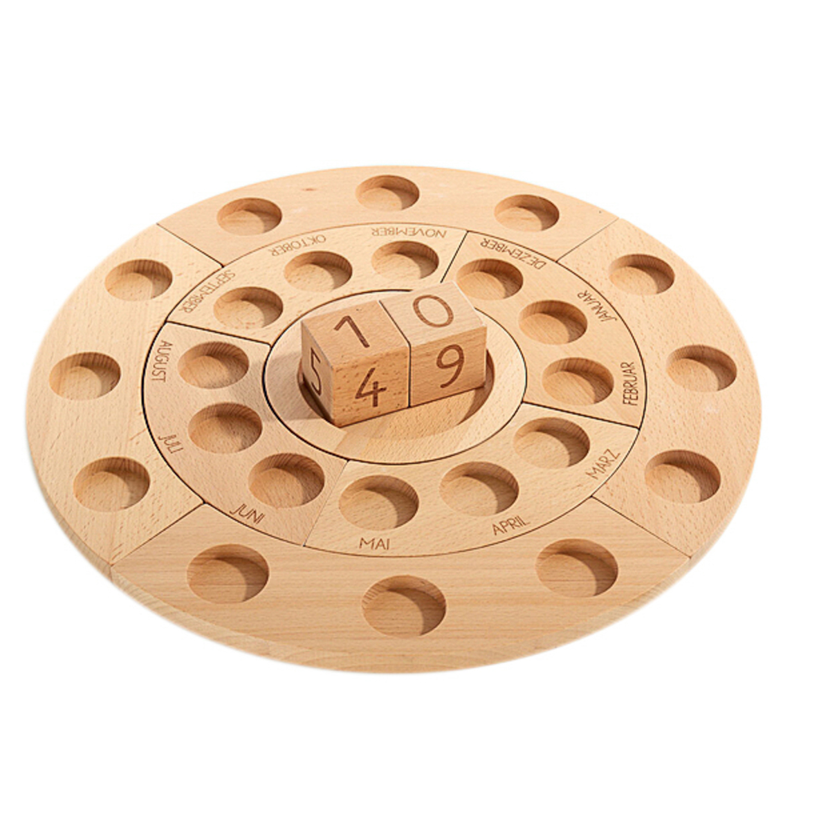 Zähl und Legeboard Unendlicher Kalender, Jahreskreis, 11 teilig, Ø 44,5 cm