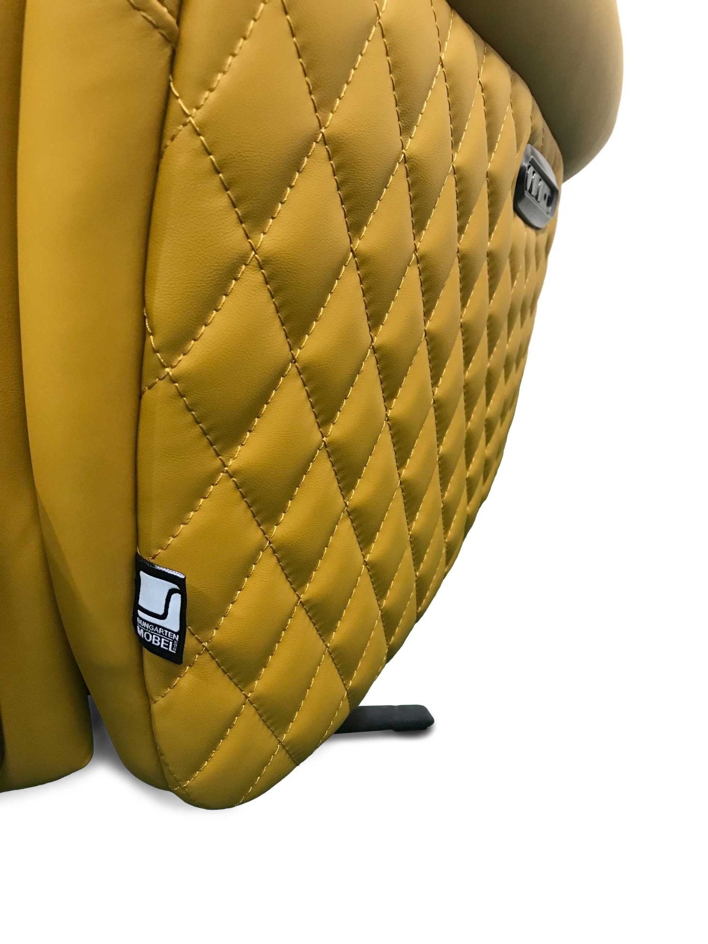 Chillofa Relaxsessel, Leder, senfgelb