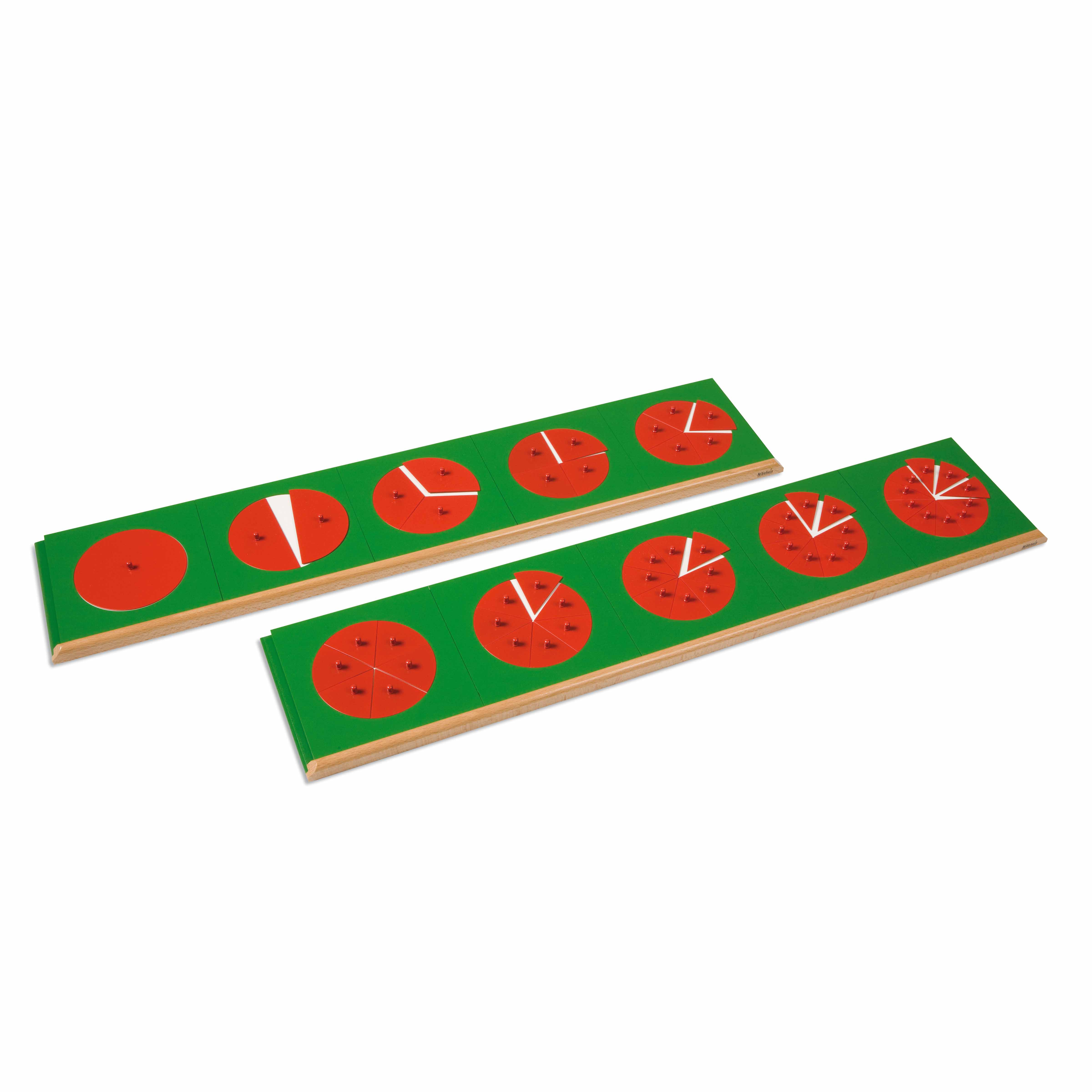 Bruchrechenkreise - Montessori Mathematik