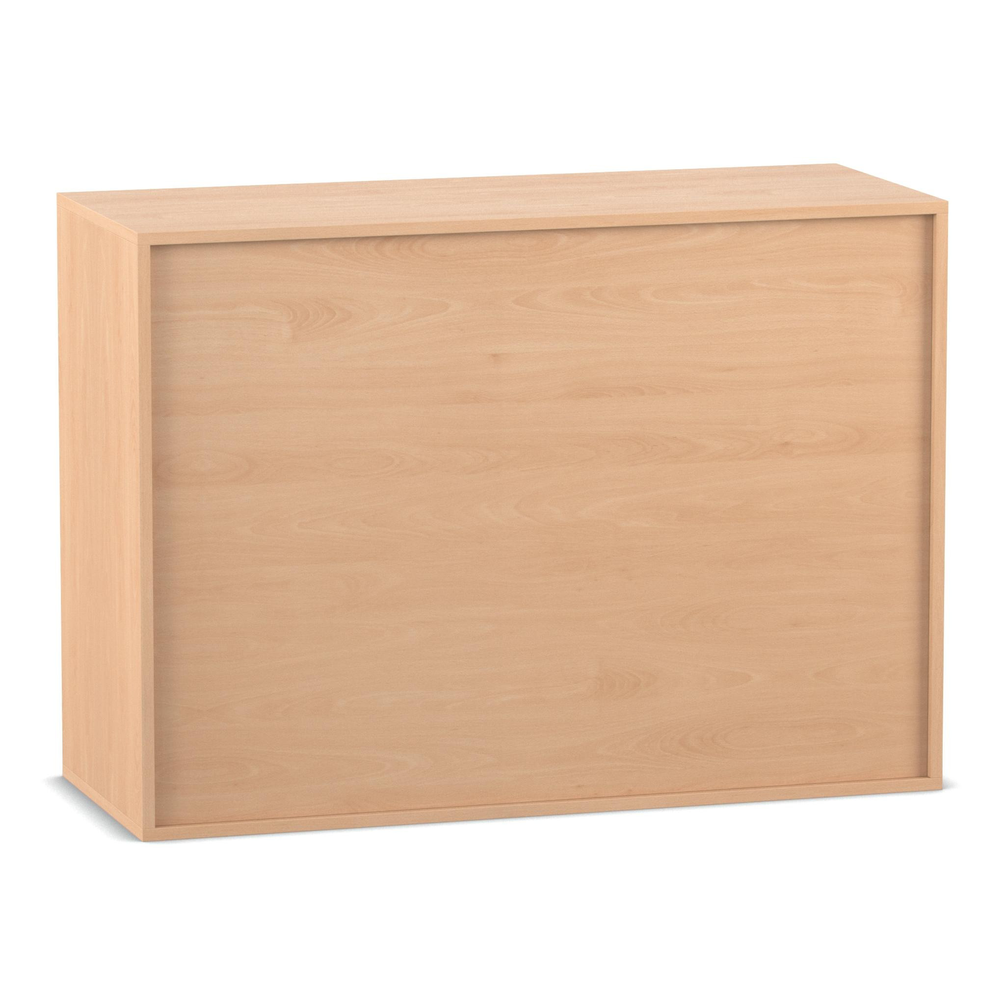 Flexeo Aufsatzregal, Buche hell, 6 Fächer, HxBxT: 90,9 x 126,4 x 48 cm