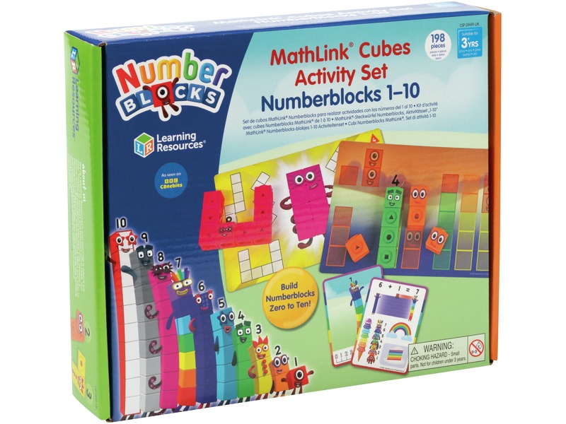 Aktivitätsset MathLink Numberblocks 1 bis 10, 100 Steckwürfel, ab 3 Jahren