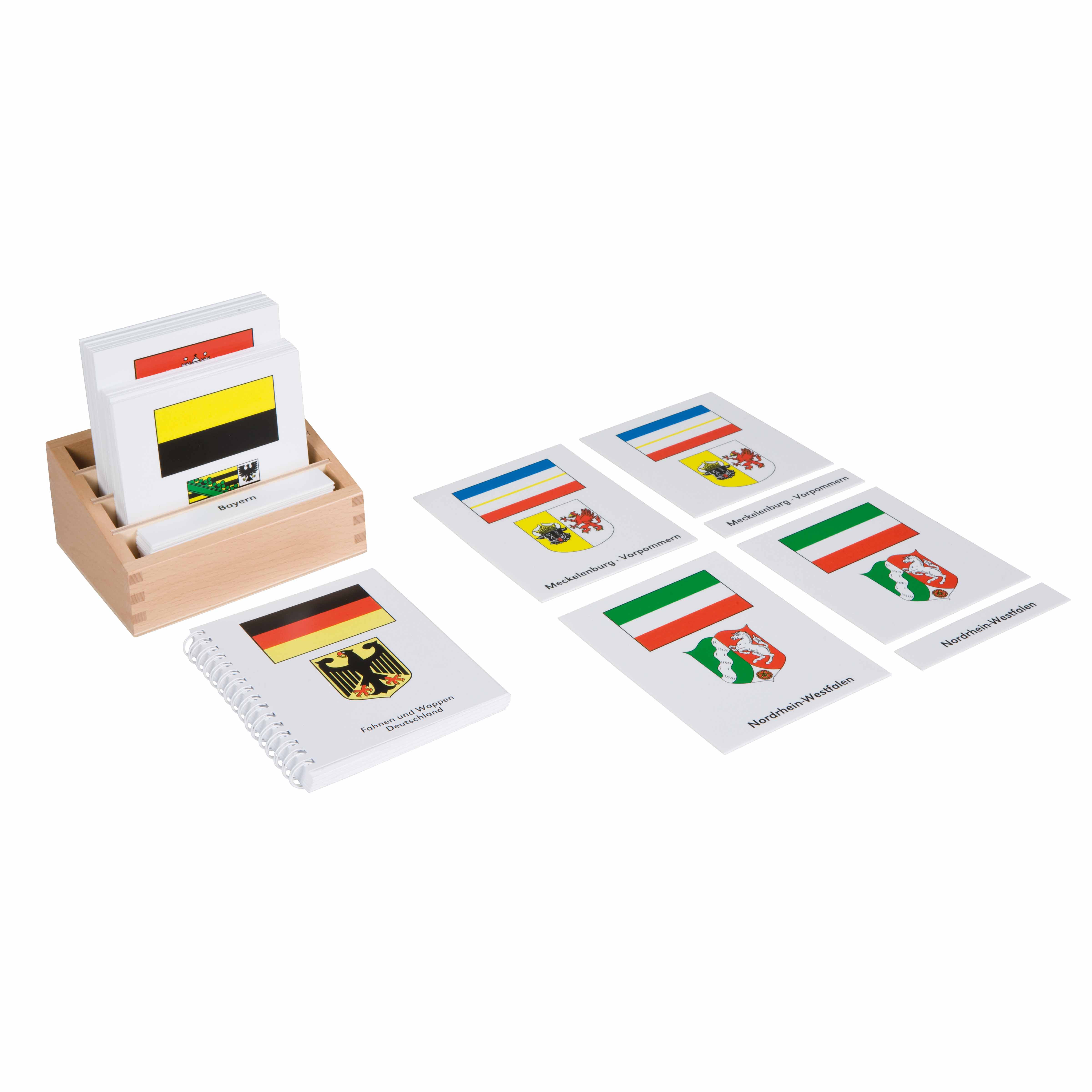 Fahnen und Wappen von Deutschland - Montessori Geographie