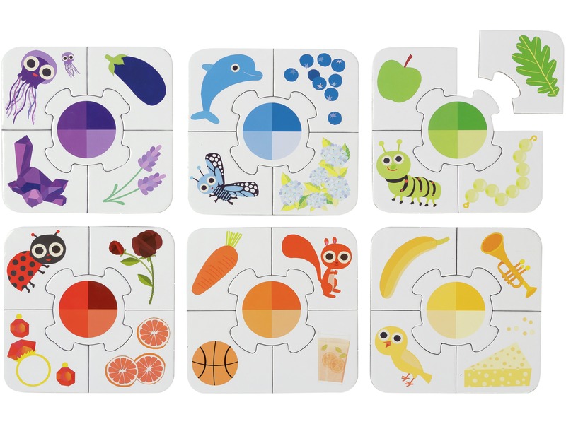 Farb-Zuordnungspuzzles Colorito, 6 Puzzles mit je 5 Teilen, ab 2 Jahren