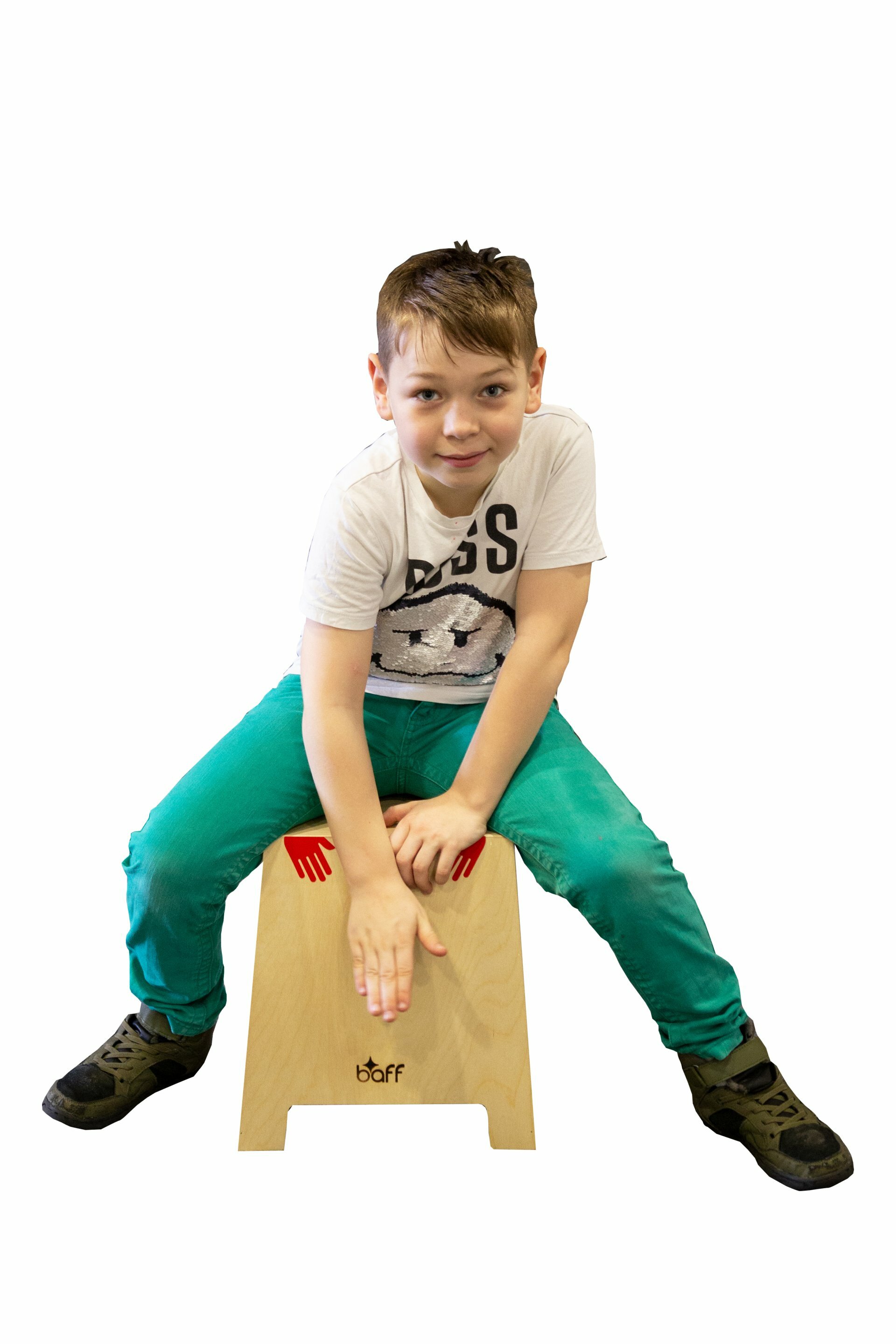 Stapelbare Cajon junior 34 cm natur, ab 4 Jahre