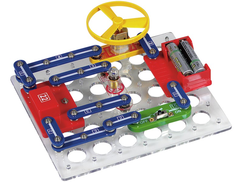 Experimentierset Stromkreis mit ca. 25 Teilen für 88 Experimente, ab 8 Jahren