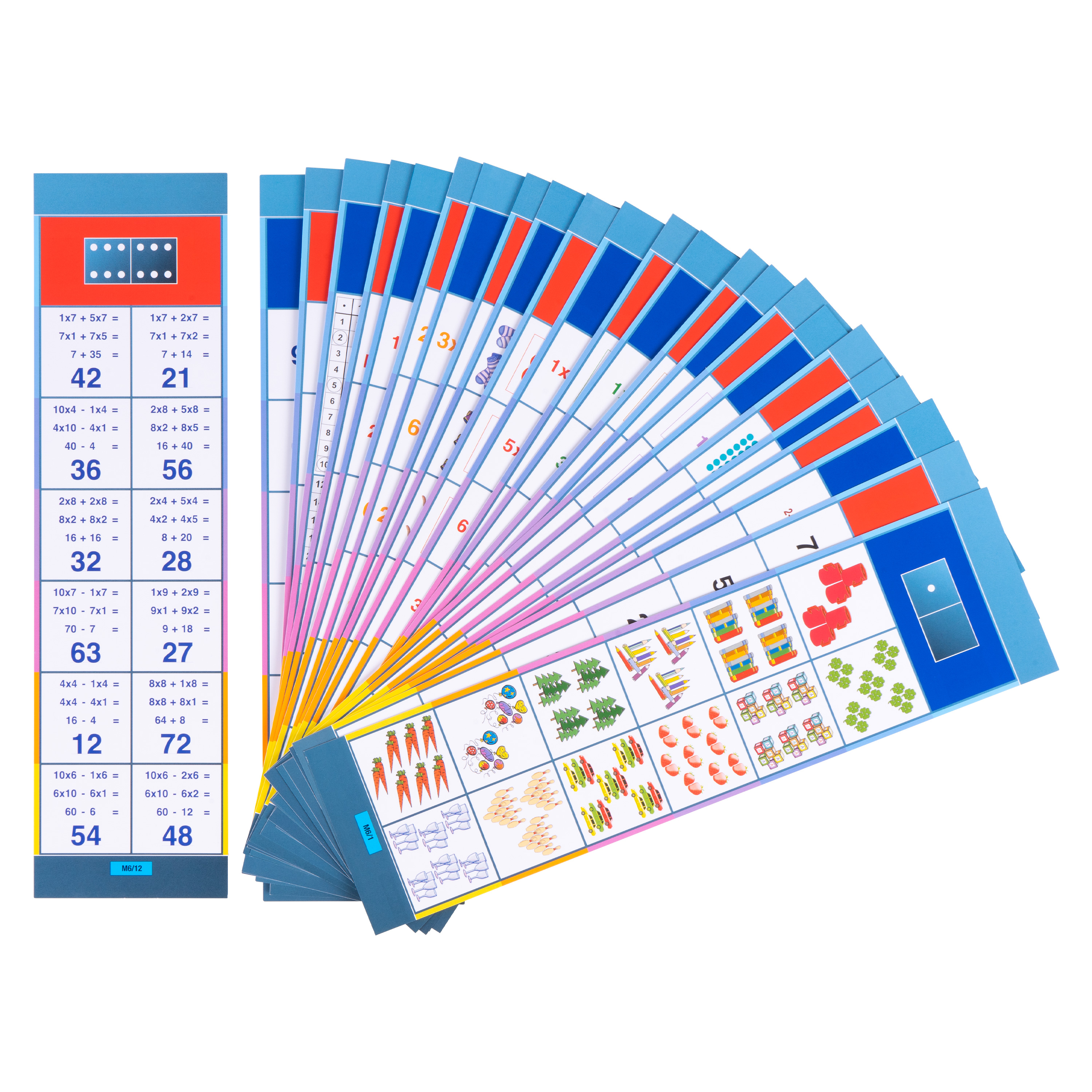 Lernkarten, Flocards Grundschule, Mathematik M6, Zahlenraum 100: Multiplizieren und Dividieren, 24-teilig
