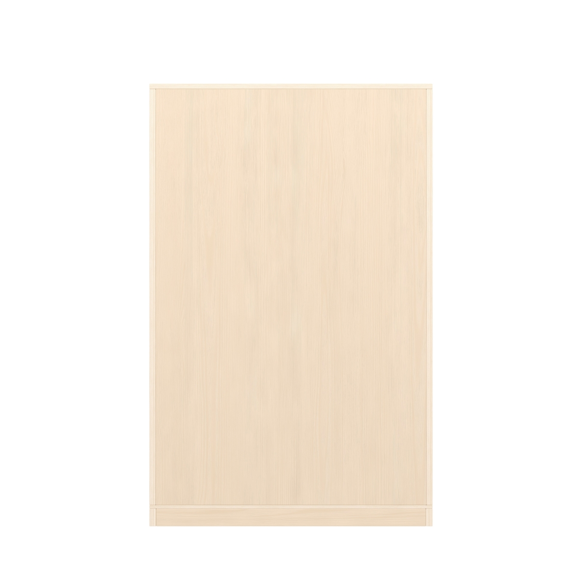 Regalschrank, mittelhoch, 2 Türen, 2 Fächer, mit Holzsockel, 80x39x120 cm, Ahorn