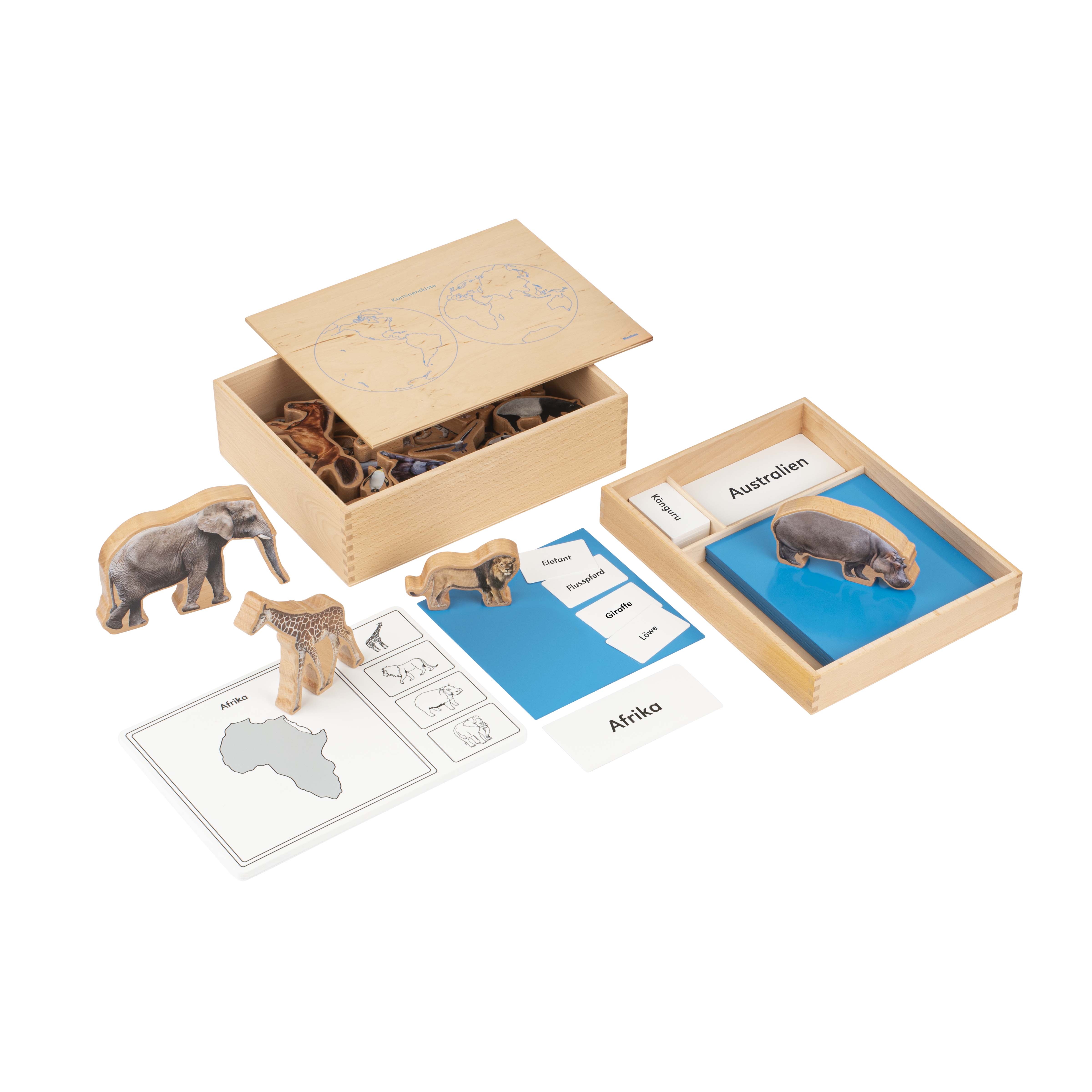 Kontinentkiste - Montessori Geographie