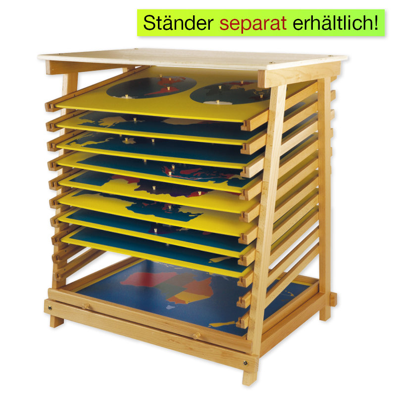 Montessori Puzzlekarte Frankreich, 13 Regionen