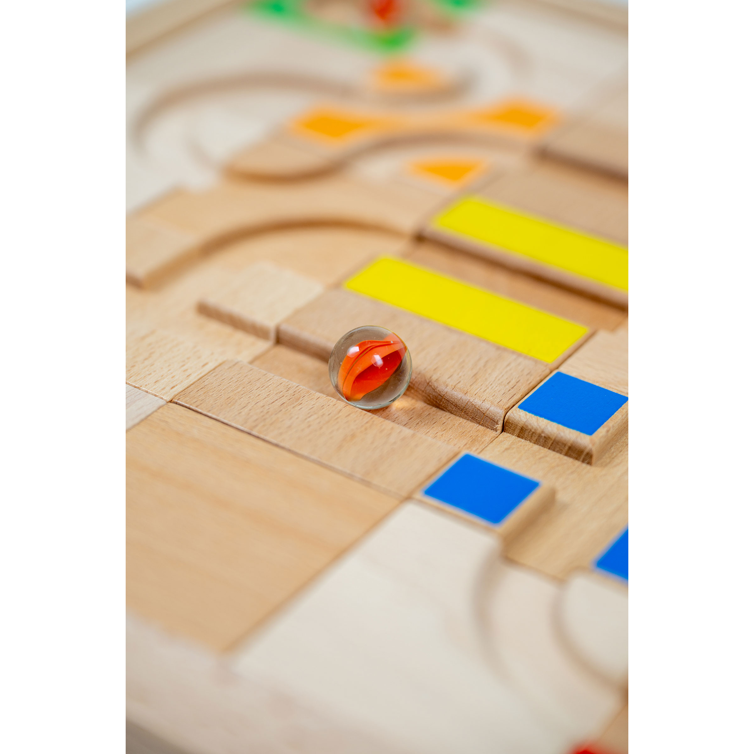 Murmelcode – Murmelbahn-Lernspiel aus Holz