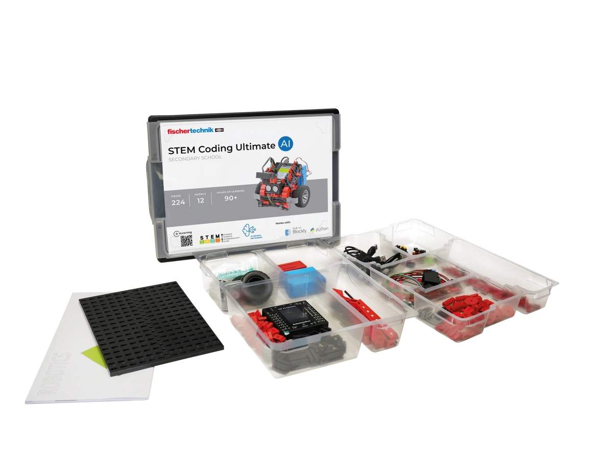 fischertechnik STEM Coding Ultimate AI, Robotik- und KI-Baukasten für die Sekundarstufe II