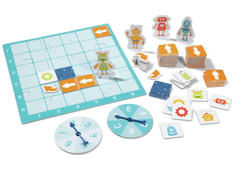 Coding-Spiel Koordinaten und einfaches Programmieren mit Brett, ab 4 Jahren