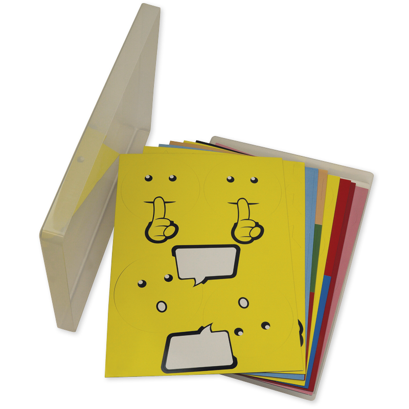Moderationsmaterial, magnetisch, 64-tlg., in Box, beschreibbar